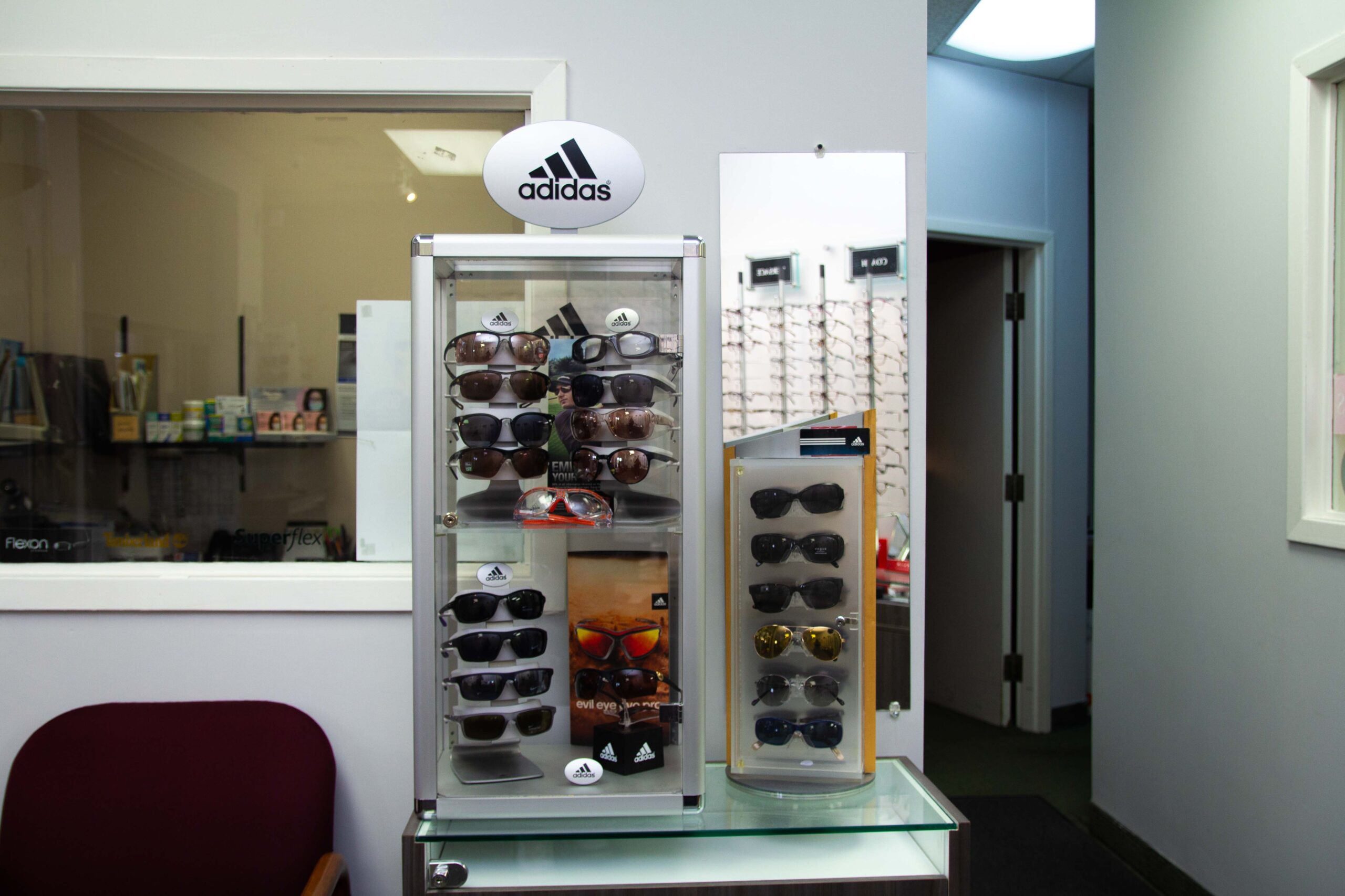 Adidas Sunglass Display Shelf